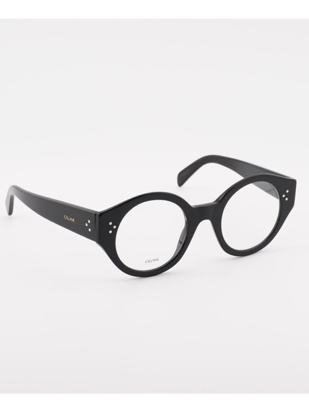 Celine CL50123I 001 Round Eyeglasses 48mm – Shiny black